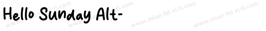 Hello Sunday Alt字体转换